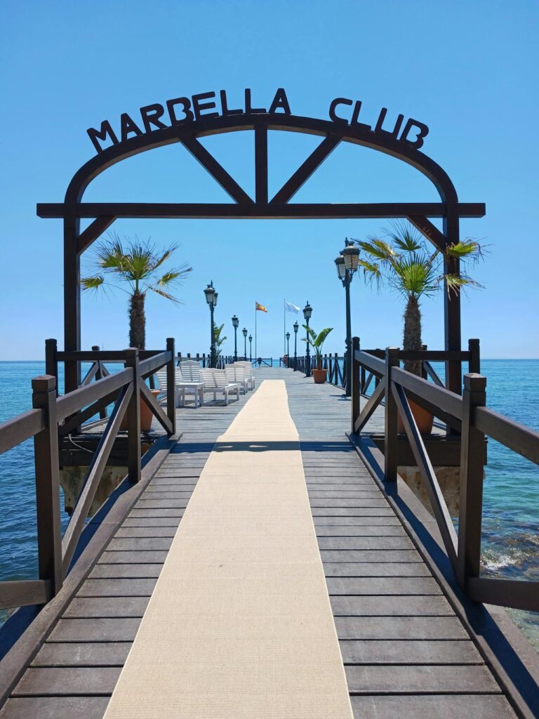 The beautiful entrance to Marbella Club 
