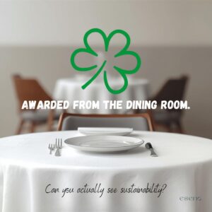 Michelin Green Star sustainability cannot be seen from the dining room